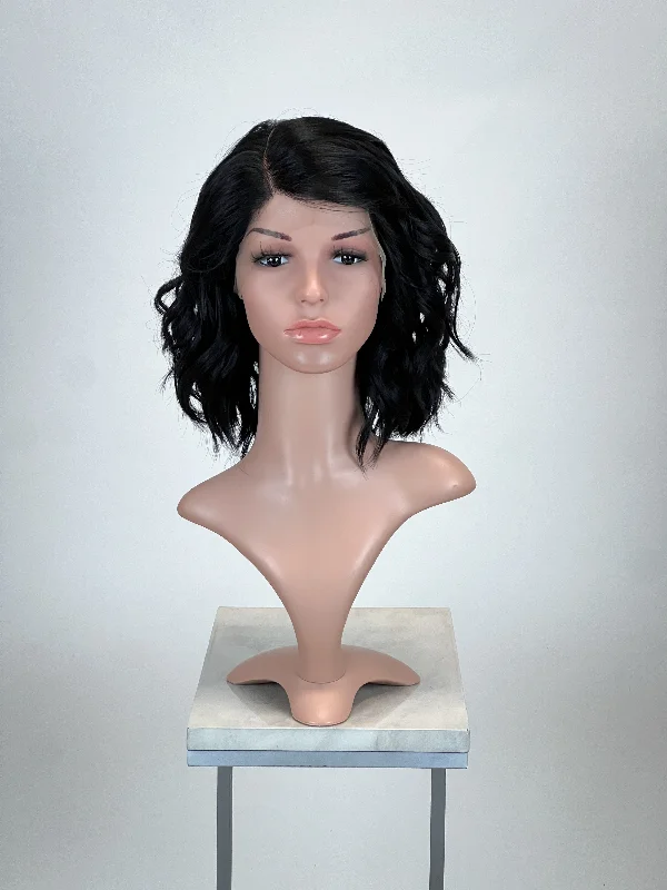 Wavy Wigs for Heart - Shaped Faces​ Eliza Midnight Black - Natural Series