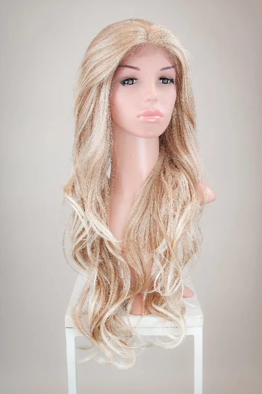 Wavy Wigs for Night Outings​ Kim Strawberry Blonde - Natural Series