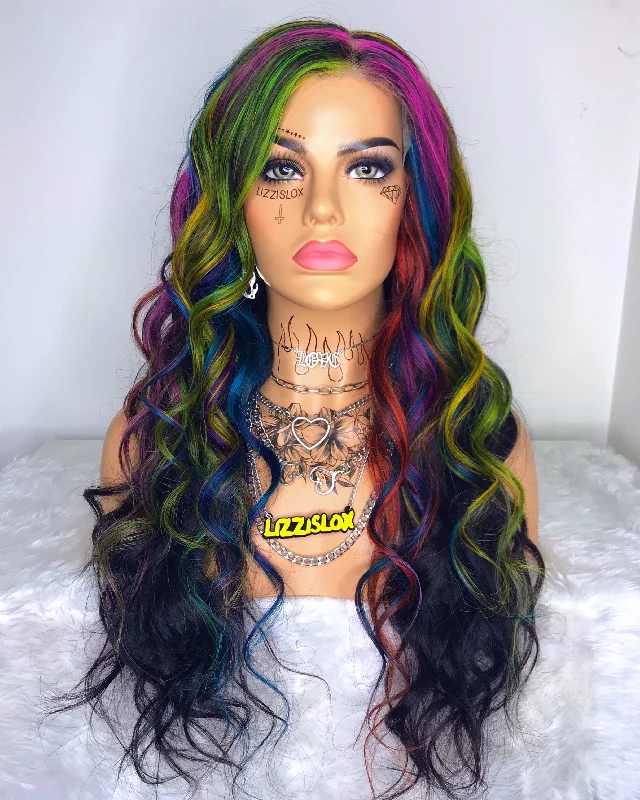 Colored wig with a purple - violet shade for a regal and elegant look Dusk till Dawn - Lace Front - Large Cap Colored wig with a purple - violet shade for a regal and elegant look Dusk till Dawn - Lace Front - Large Cap
