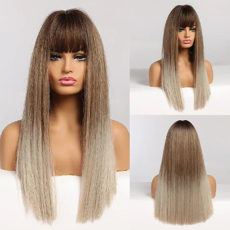 Light brown with Half Dark blonde