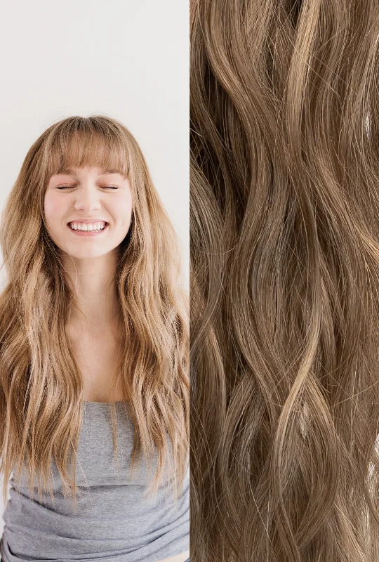 Medium - Wavy Wigs for a Versatile Style​ Waved interLACED Weft #8