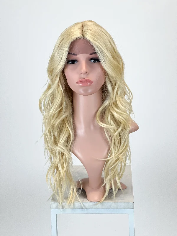 Wavy Wigs in Asian Sizing​ Orion Bleach Blonde - Natural Series
