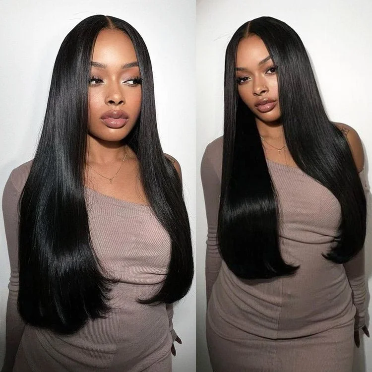 Straight wig with a blunt cut for a modern and edgy style Superlove Hair 20 inch Glueless 5x5 Lace Closure Straight Invisible Knots Natural Virgin hair Straight wig with a blunt cut for a modern and edgy style Superlove Hair 20 inch Glueless 5x5 Lace Closure Straight Invisible Knots Natural Virgin hair
