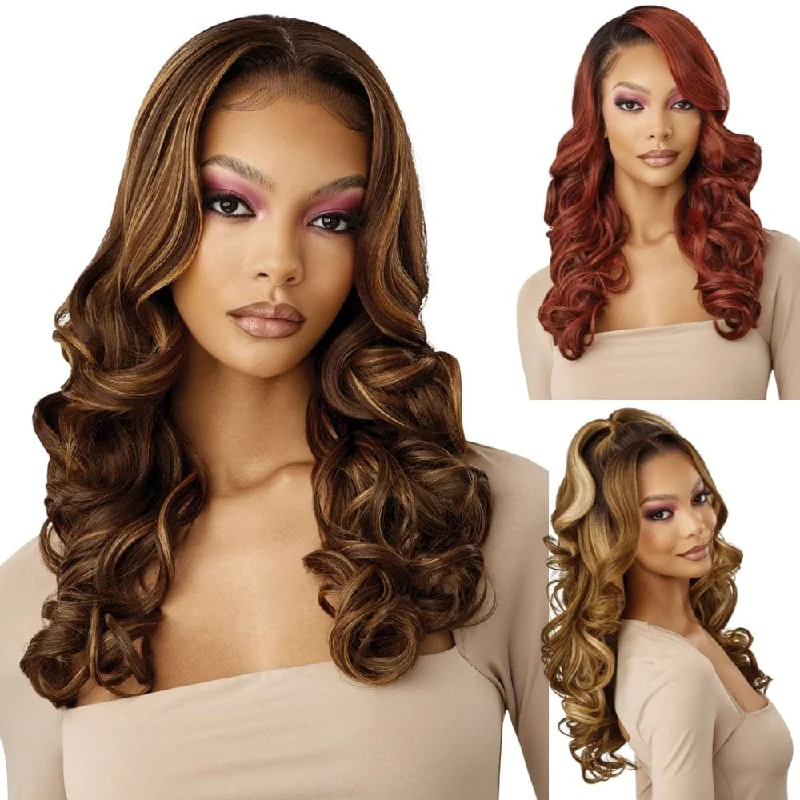 Colored wig with a wispy fringe for a soft and feminine look Outre Perfect Hairline 13x6 Lace Frontal Wig - Briella