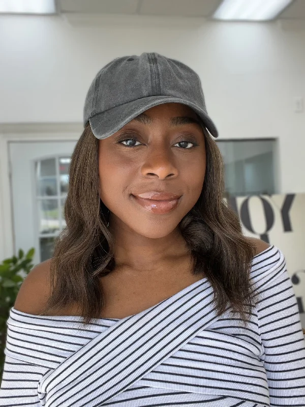Bob Wigs for Halloween Costumes​ The Hustle Hat Wig, "Midi Dark Brown" (R2563)