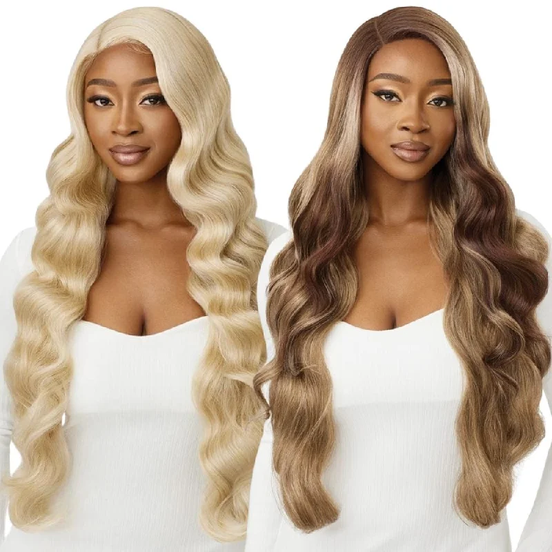 Synthetic colored wig with a heat - resistant formula for easy styling Outre SleekLay Part Glueless HD Lace Front Wig - Kimari Synthetic colored wig with a heat - resistant formula for easy styling Outre SleekLay Part Glueless HD Lace Front Wig - Kimari