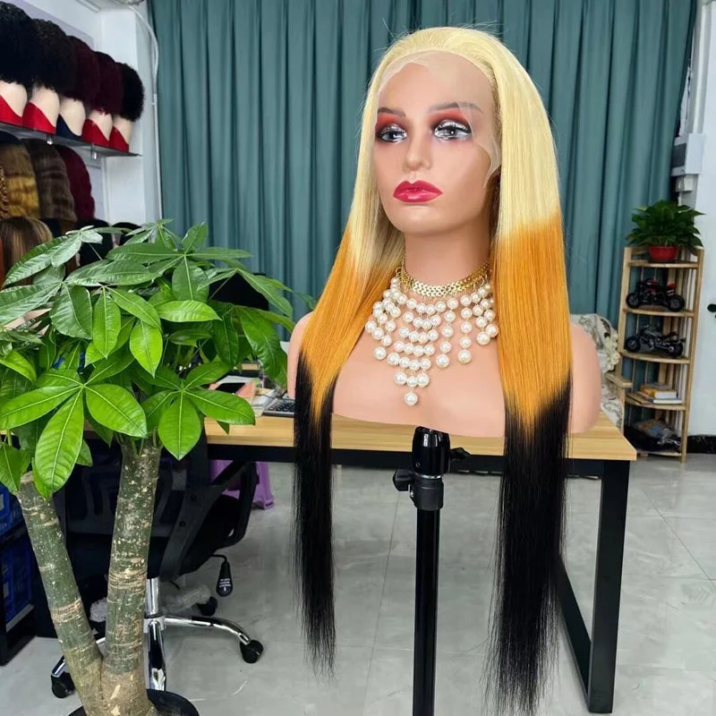 Brown straight wig for a warm and natural tone 613/Ginger/1b Straight 13x4 Lace Front Wig Brown straight wig for a warm and natural tone 613/Ginger/1b Straight 13x4 Lace Front Wig