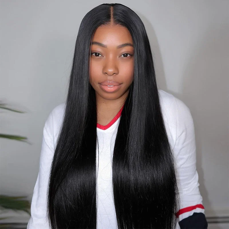 Colored wig with a 150 - density for a full and thick appearance [Salon Quality]Ready To Wear Custom Wig Pre Plucked Straight Hair Wigs High Density 13x4 HD Lace Front Wigs