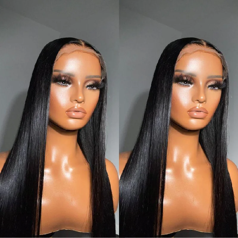 Straight wig for cosplay events with specific character looks #1 Jet Black Parting Max 9x6 / 13x6 HD Lace Wig Straight Hair Wig Straight wig for cosplay events with specific character looks #1 Jet Black Parting Max 9x6 / 13x6 HD Lace Wig Straight Hair Wig