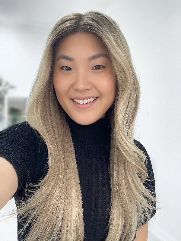 Straight Bob Wigs for a Sleek Look Faye (Dark Root) Glueless 2.0 Lace Top Wig, 26" length (Summer Cap) Straight Bob Wigs for a Sleek Look Faye (Dark Root) Glueless 2.0 Lace Top Wig, 26" length (Summer Cap)