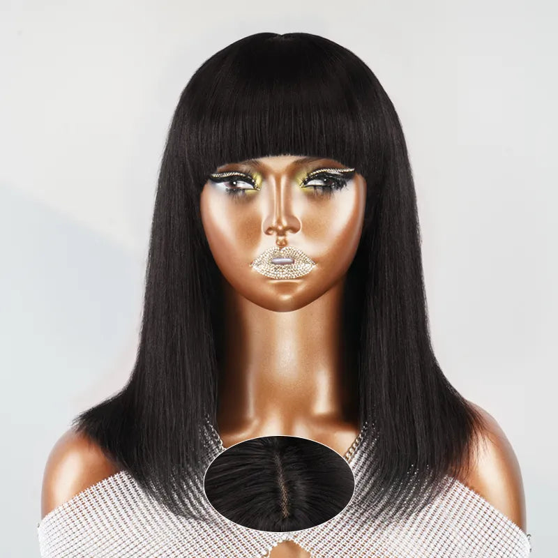 Wavy - to - straight transition wig for versatile styling Classic Glueless Bob Straight Wear Go Human Hair Wig Wavy - to - straight transition wig for versatile styling Classic Glueless Bob Straight Wear Go Human Hair Wig