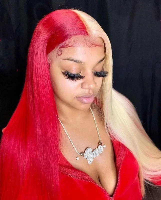 Human - hair colored wig for a natural and luxurious feel Colored Human Hair Wigs