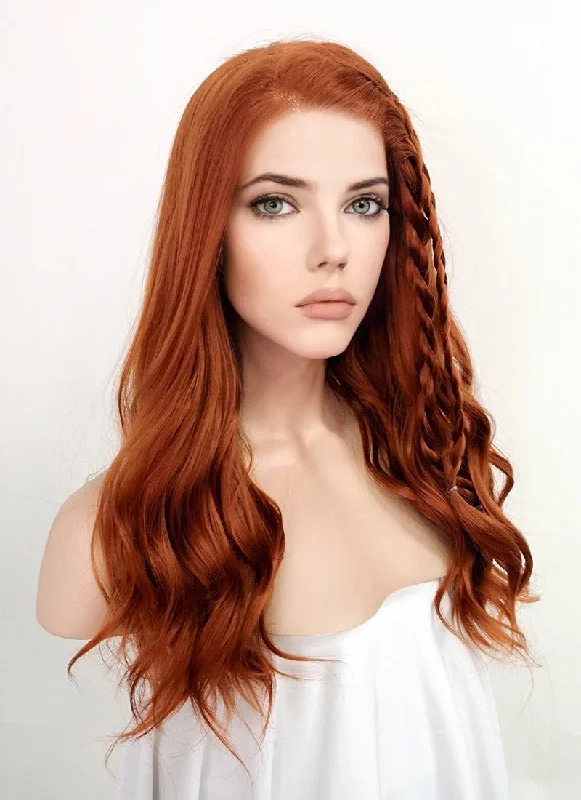 Wavy Wigs for Athletic Builds Marvel Black Widow Black Widow Ginger Wavy Lace Front Synthetic Wig LF3229 Wavy Wigs for Athletic Builds Marvel Black Widow Black Widow Ginger Wavy Lace Front Synthetic Wig LF3229
