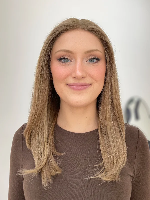 Bob Wigs without Bangs for Heart - Shaped Faces Highline Lace Top Wig, "Blonde Ombre" (R2632) Bob Wigs without Bangs for Heart - Shaped Faces Highline Lace Top Wig, "Blonde Ombre" (R2632)