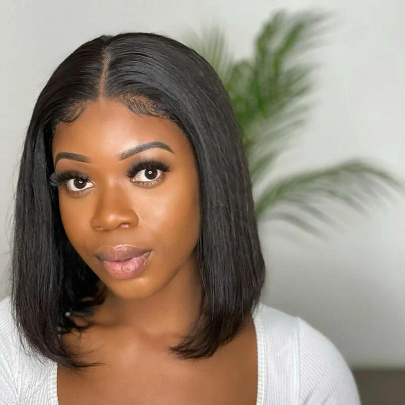 Straight wig for a formal business - appropriate look 4x4 Lace Closure Bob Wig Straight Favhair Straight wig for a formal business - appropriate look 4x4 Lace Closure Bob Wig Straight Favhair