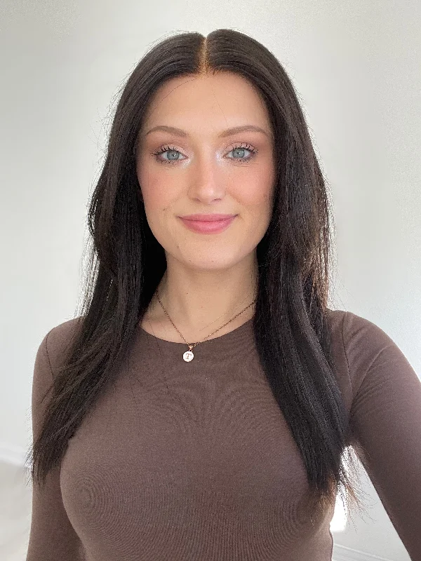 Bob Wigs with Clip - in Bangs (Removable) Halsey Glueless 2.0 Lace Top Wig, 22" length (Summer Cap) Bob Wigs with Clip - in Bangs (Removable) Halsey Glueless 2.0 Lace Top Wig, 22" length (Summer Cap)