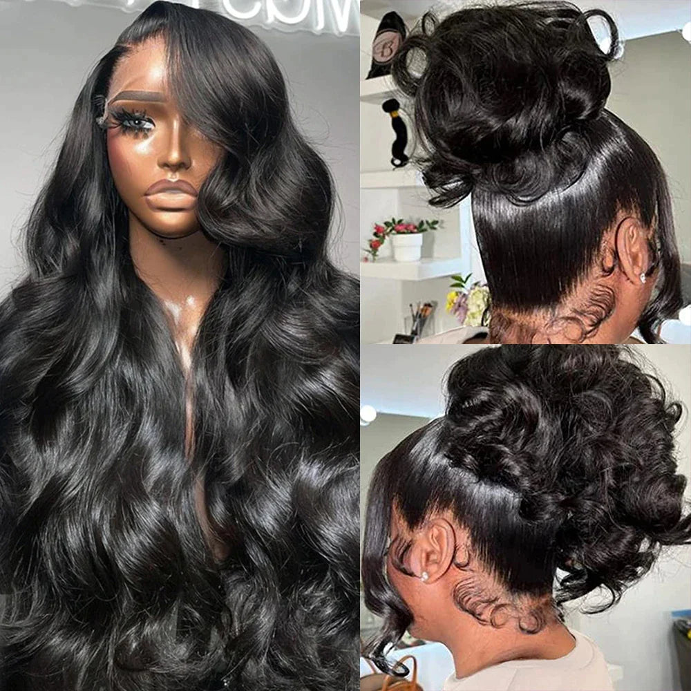 Wavy Wigs for Acting Performances​ Angela| Preplucked Virgin Human Hair 360 Lace Wig | Body Wave