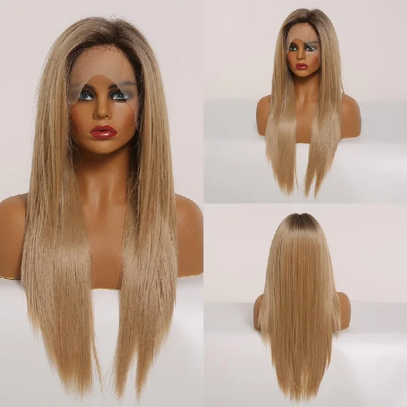 Straight wig for cosplay events with specific character looks 23 Inches Synthetic Part Lace Front Wig - Outre Straight wig for cosplay events with specific character looks 23 Inches Synthetic Part Lace Front Wig - Outre