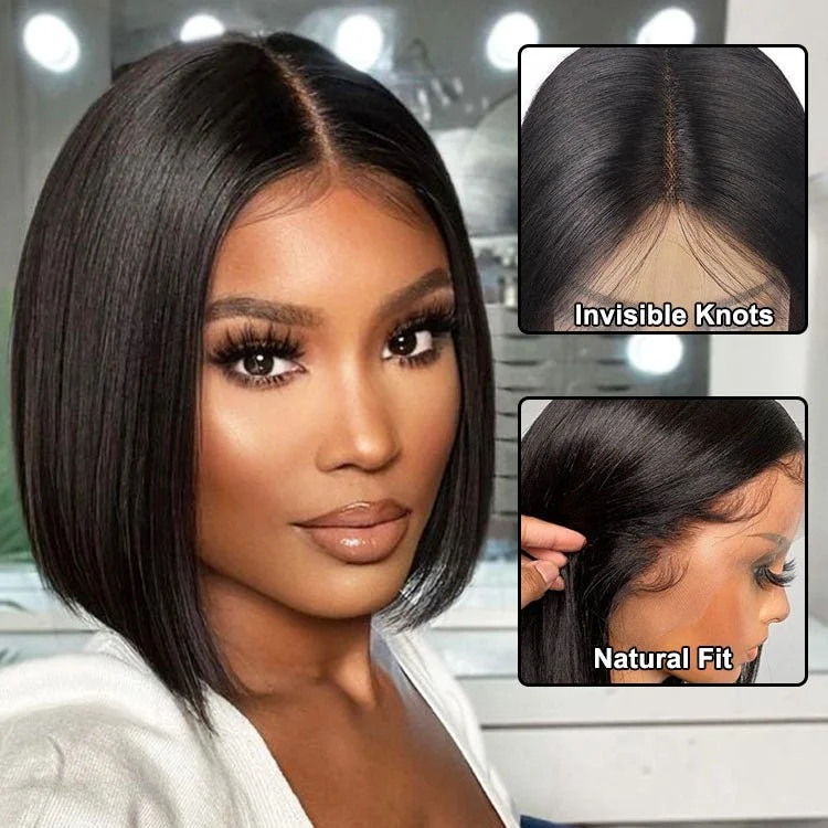 Human hair straight wig for a natural look 13x1 T Part Short Bob Lace Front Wigs Human Hair Straight Bob Wig Human hair straight wig for a natural look 13x1 T Part Short Bob Lace Front Wigs Human Hair Straight Bob Wig