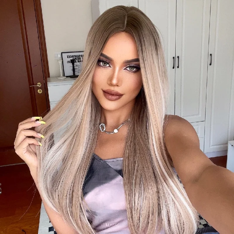 Pale Ash Blonde Mixed Dark Blonde
