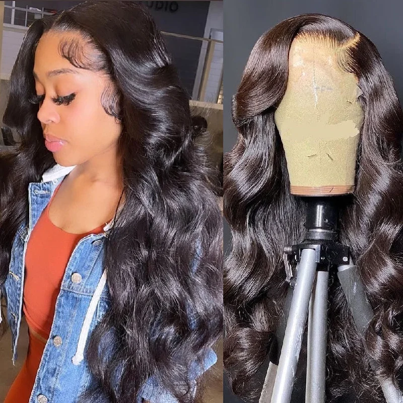 Wavy Wigs in Gray - Silver for a Sophisticated Appearance Allison | Diamond Fake Scalp 13X6 Human Hair Lace Front Wig | Body Wave Wavy Wigs in Gray - Silver for a Sophisticated Appearance Allison | Diamond Fake Scalp 13X6 Human Hair Lace Front Wig | Body Wave