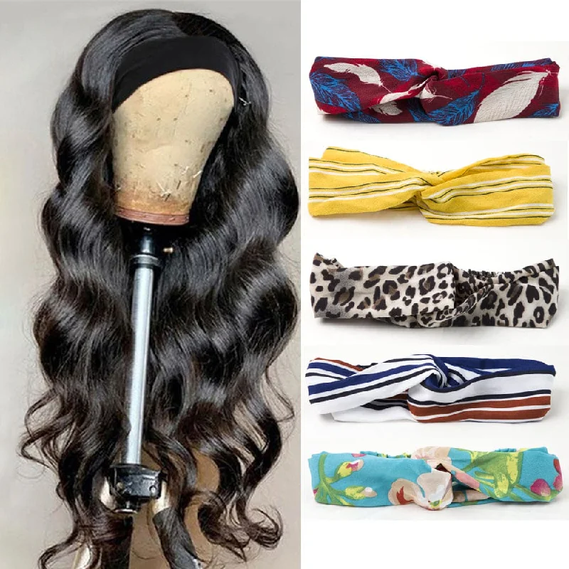  Glueless Headband Wig Virgin Human Hair Body Wave