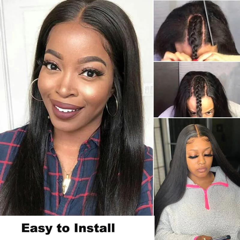 Straight wig for cosplay events with specific character looks U Part Wig Human Hair Wigs Straight Wig Straight wig for cosplay events with specific character looks U Part Wig Human Hair Wigs Straight Wig