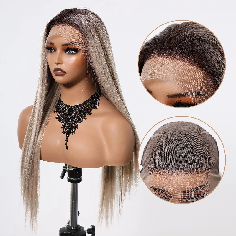 Straight wig for a vintage - style makeover Lana Retro-Haircube Hand Tied Free Parting Lace Long Straight Synthetic Wig Straight wig for a vintage - style makeover Lana Retro-Haircube Hand Tied Free Parting Lace Long Straight Synthetic Wig