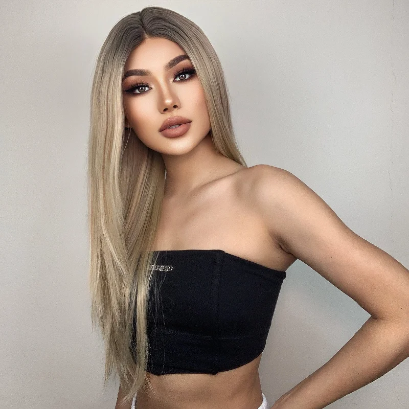 Straight wig for a role - playing game character 21 Inches Straight Lace Front Synthetic Wig - Dayana Straight wig for a role - playing game character 21 Inches Straight Lace Front Synthetic Wig - Dayana