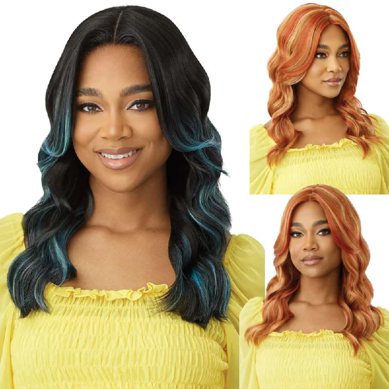 Colored wig with a purple - violet shade for a regal and elegant look Outre The Daily Wig Synthetic Lace Part Wig - Prianna Colored wig with a purple - violet shade for a regal and elegant look Outre The Daily Wig Synthetic Lace Part Wig - Prianna