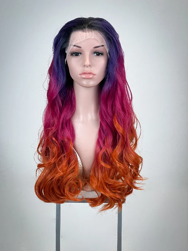 Wavy Wigs in Jet Black Color​ Aloha Ocean Ombre - Natural Plus Series