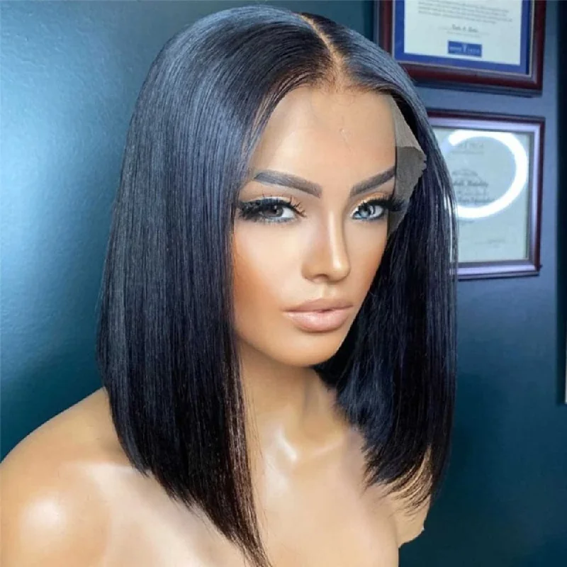 Ombre straight wig with a gradient color effect Sterly HD transparent Lace 13×4 Straight Bob Wig Human Hair Natural Hairline Ombre straight wig with a gradient color effect Sterly HD transparent Lace 13×4 Straight Bob Wig Human Hair Natural Hairline