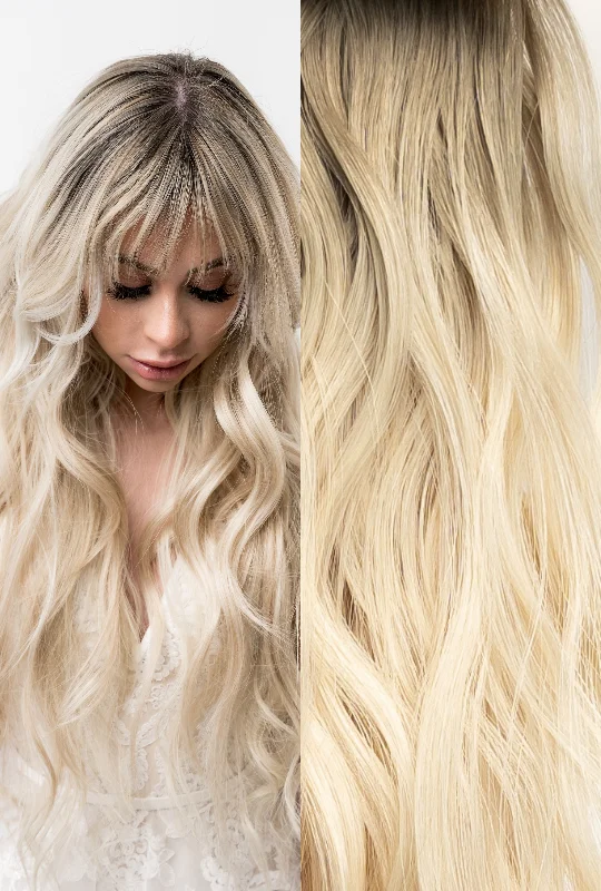 Wavy Wigs for Alopecia Sufferers​ Waved interLACED Weft Rooted #8/60