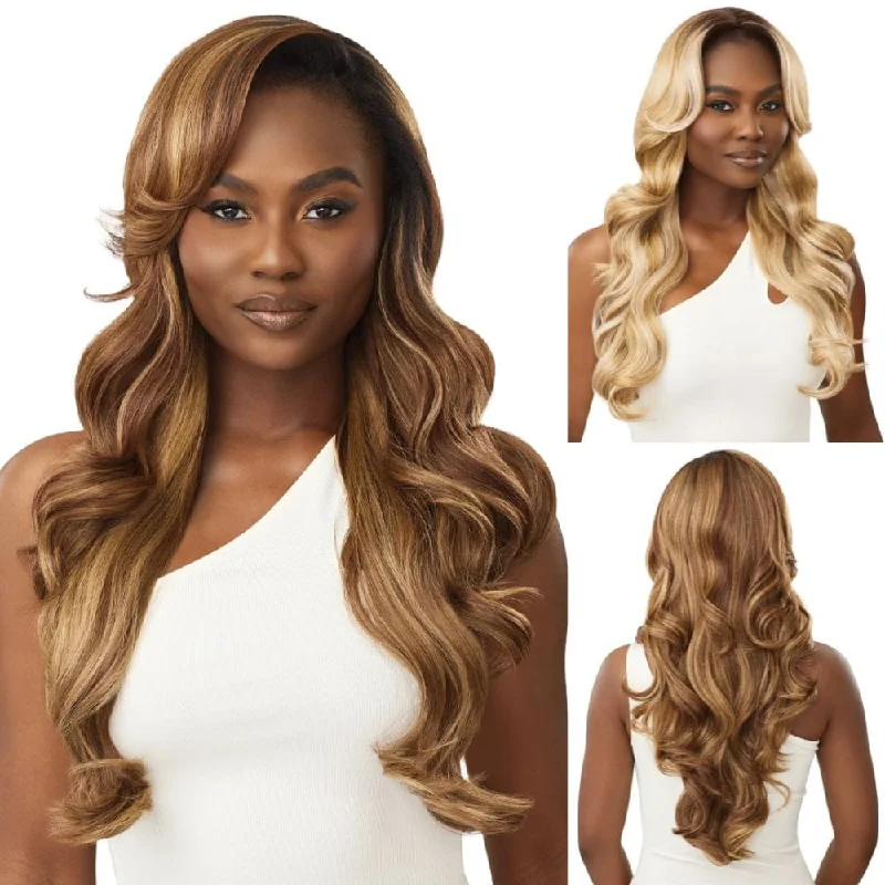 Colored wig with a wavy texture for a beachy and fun look Outre Quick Weave Synthetic Half Wig - Oleana Colored wig with a wavy texture for a beachy and fun look Outre Quick Weave Synthetic Half Wig - Oleana