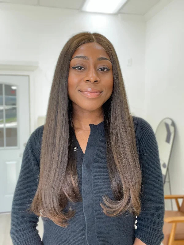 Bob Wigs for Wedding Guests Fabulace Beauty Lace Top Wig, "Dark Brown Ombré" (R2575) Bob Wigs for Wedding Guests Fabulace Beauty Lace Top Wig, "Dark Brown Ombré" (R2575)