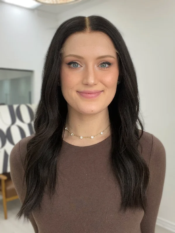 Bob Wigs for Modeling Agencies​ Halsey Glueless 3.0 Lace Top Wig, 22" length
