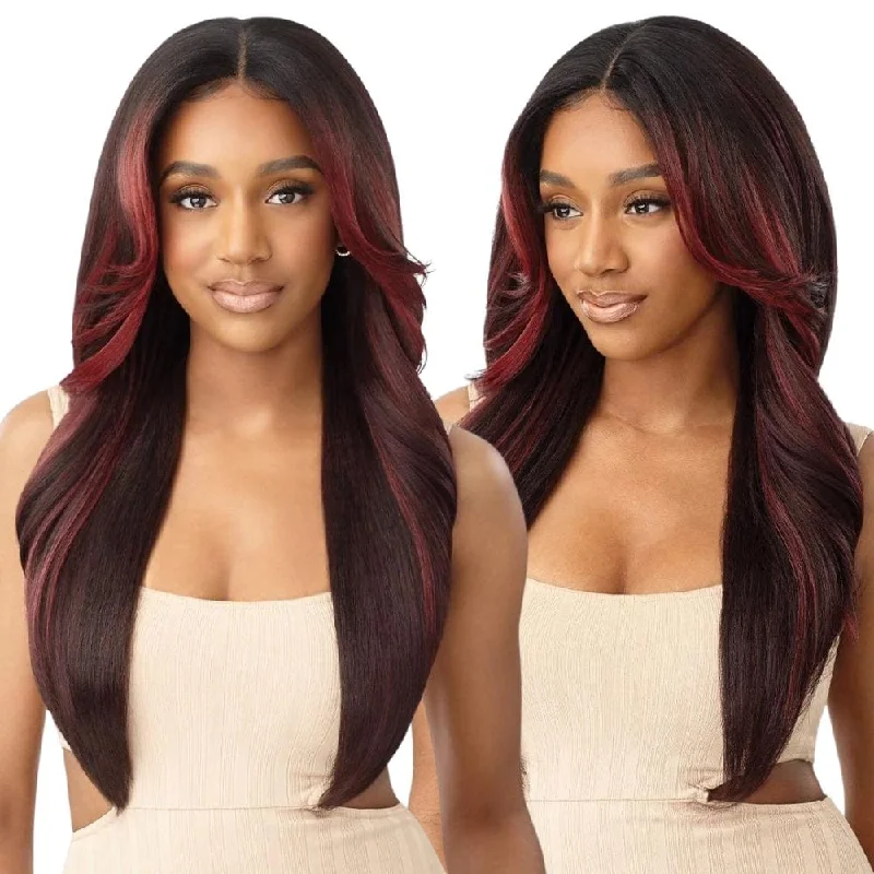 Colored wig with a middle - part for a classic and elegant style Outre Glueless HD Transparent Lace Front Wig - Lennox Colored wig with a middle - part for a classic and elegant style Outre Glueless HD Transparent Lace Front Wig - Lennox