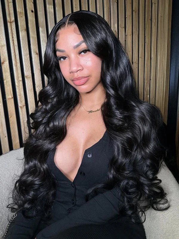 Colored wig with a side - part for a more flattering appearance Wavymy Layered Cut Loose Wave Pre-bleached Wear Go Glueless HD Lace Wigs 6x4 Lace Closure Wigs 180% Density Colored wig with a side - part for a more flattering appearance Wavymy Layered Cut Loose Wave Pre-bleached Wear Go Glueless HD Lace Wigs 6x4 Lace Closure Wigs 180% Density