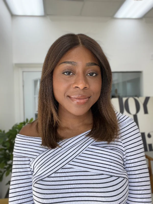 Bob Wigs for Office Settings​ Silk or Lace Glueless Lace Top Wig, "Mia" (R2560)