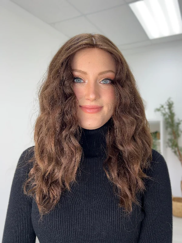 Bob Wigs for Pilates​ iWig Wavy Silk Top Wig, "Dark Chocolate Brown" (R2528)