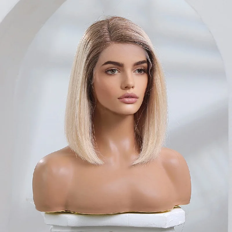 Straight wig with bangs for a youthful and cute appearance 2 Shades 100% Human Hair Lace Front Wig- Rihanna(Limited-time offer) Straight wig with bangs for a youthful and cute appearance 2 Shades 100% Human Hair Lace Front Wig- Rihanna(Limited-time offer)
