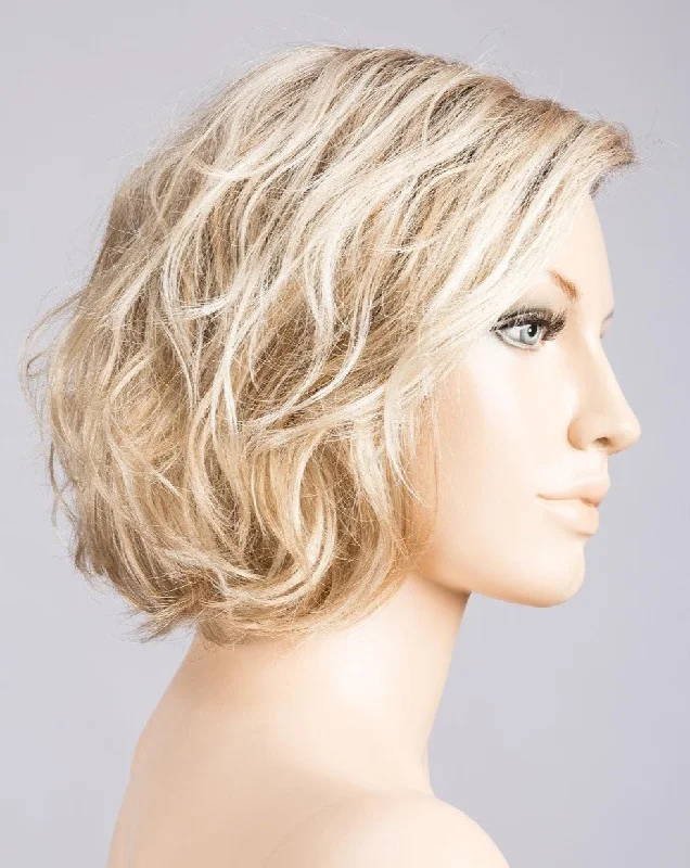 SANDY-BLONDE-ROOTED | Medium Honey Blonde Light Ash Blonde and Lightest Reddish Brown blend with Dark Roots