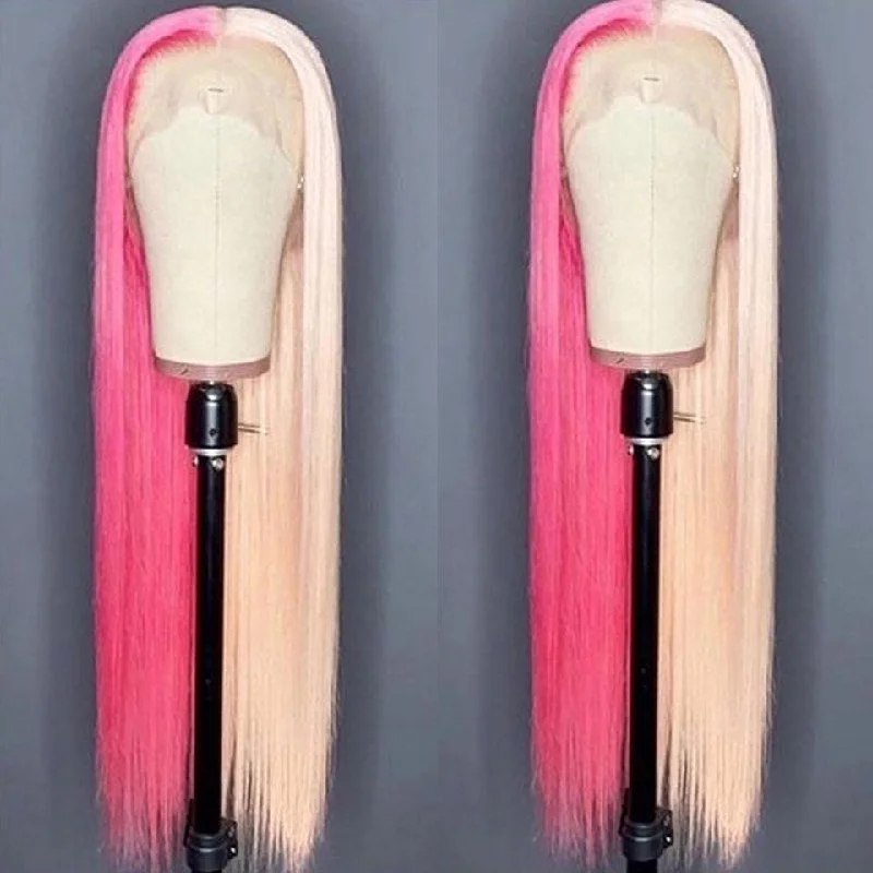 Half Blonde Half Pink