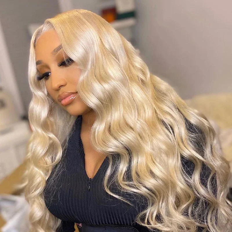  Miranda | Preplucked Virgin 613 Blonde Human Hair Lace Wig | Body Wave