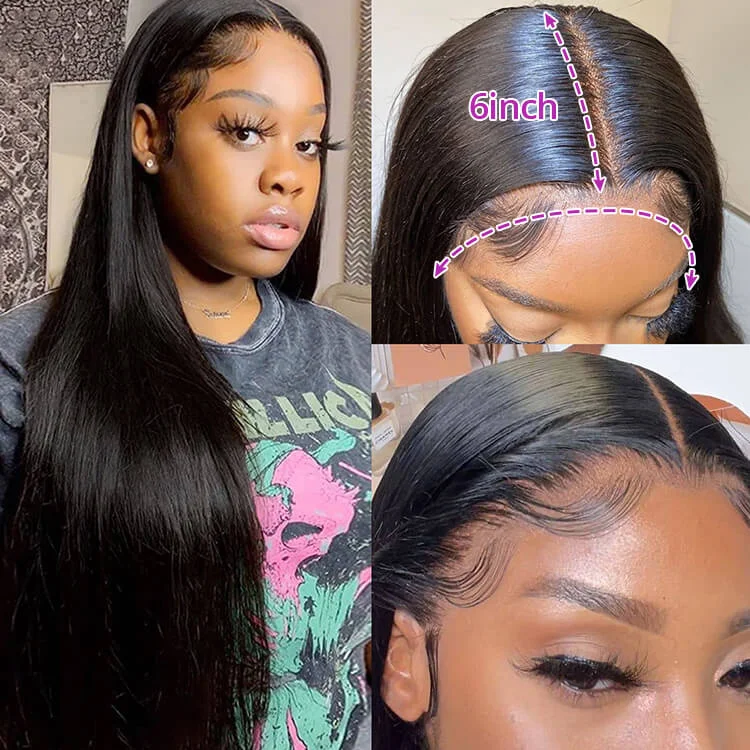 Straight wig for cosplay events with specific character looks 13x6 T-part Wig Human Hair Wigs Straight 180% Density Straight wig for cosplay events with specific character looks 13x6 T-part Wig Human Hair Wigs Straight 180% Density