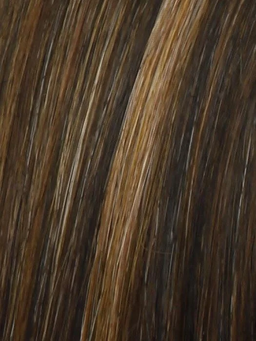 RL8/29SS Shaded Hazelnut | Warm Medium Brown Evenly Blended with Ginger Blonde with Dark Roots