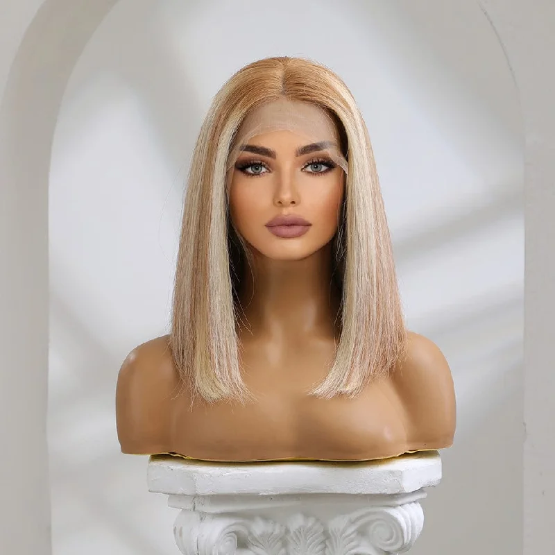 Straight wig for a role - playing game character 4 Shades 14 Inches 100% Human Hair Wig- Chiaya Straight wig for a role - playing game character 4 Shades 14 Inches 100% Human Hair Wig- Chiaya