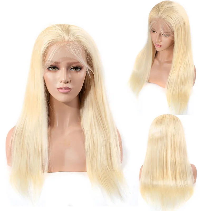 Straight wig for a DIY hair - styling project 613 Lace Frontal Straight Wig