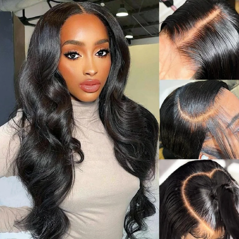 Human - hair wig with a natural - looking root for a more realistic lookBrennas Hair 12A Upgraded Versatile 9X7 Easy To Go Glueless Wigs Human Hair Pre Plucked Pre Cut Transparent Lace Front Body Wave Wigs 180% Density Tiny Knots Wigs Human Hair for Women