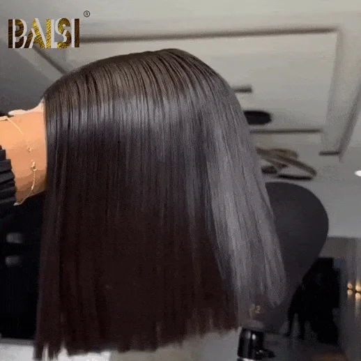 Bob wig with a monofilament cap for a breathable feelBAISI 2X6 Lace Double Drawn Straight BoB Wig Bob wig with a monofilament cap for a breathable feelBAISI 2X6 Lace Double Drawn Straight BoB Wig